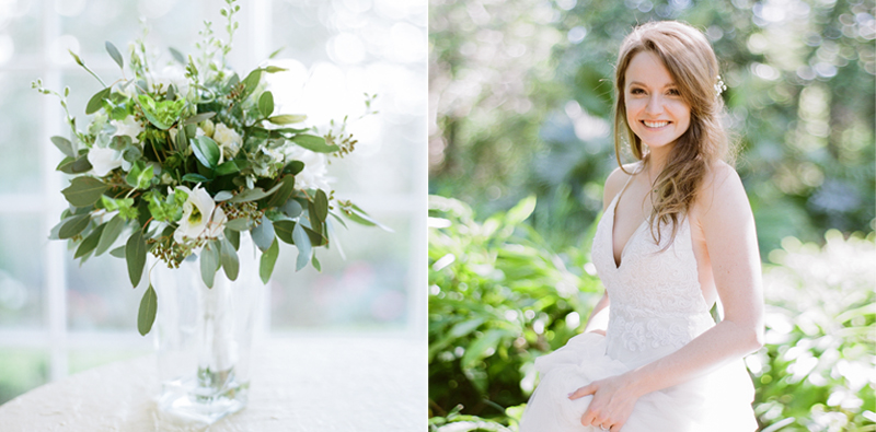 Bouquet and bridal portrait Colorado wedding photographer Alison Epps.